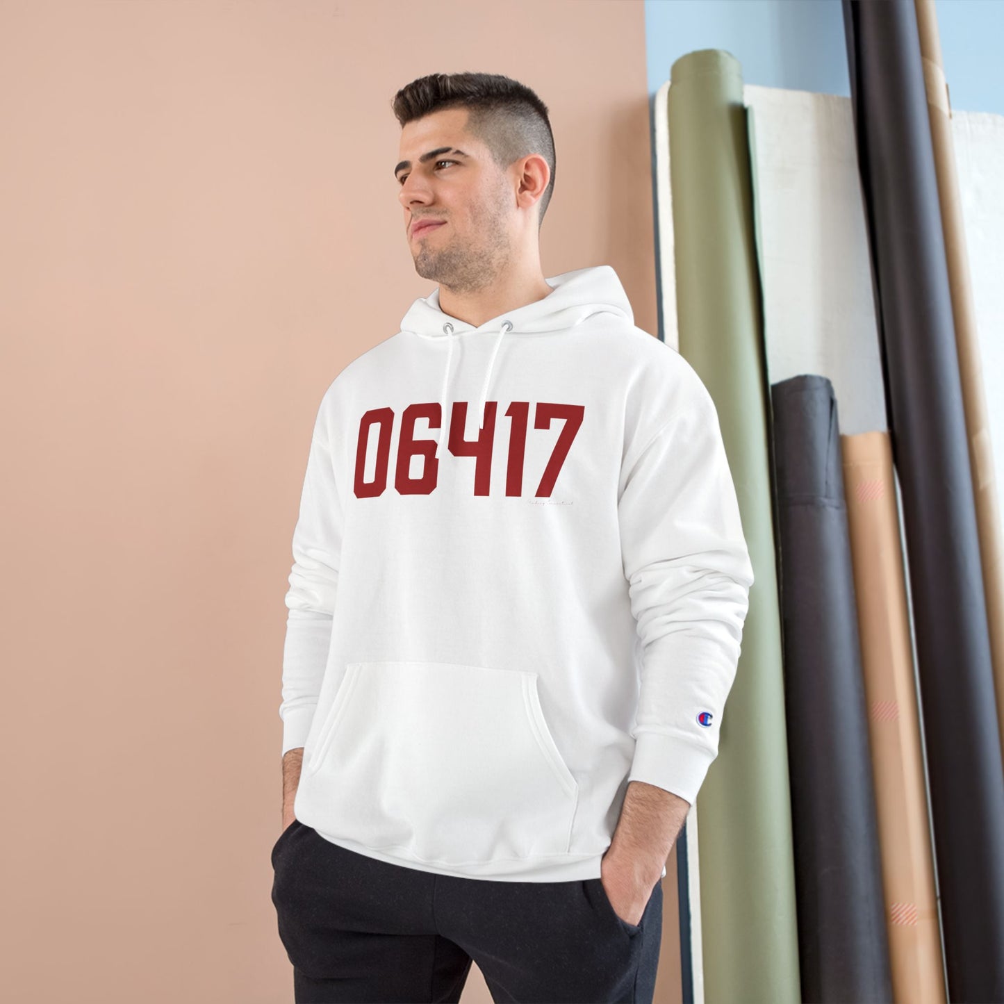 06417 Deep River Connecticut Zip Code Champion Hoodie