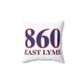 860 East Lyme Red, White & Blue Spun Polyester Square Pillow
