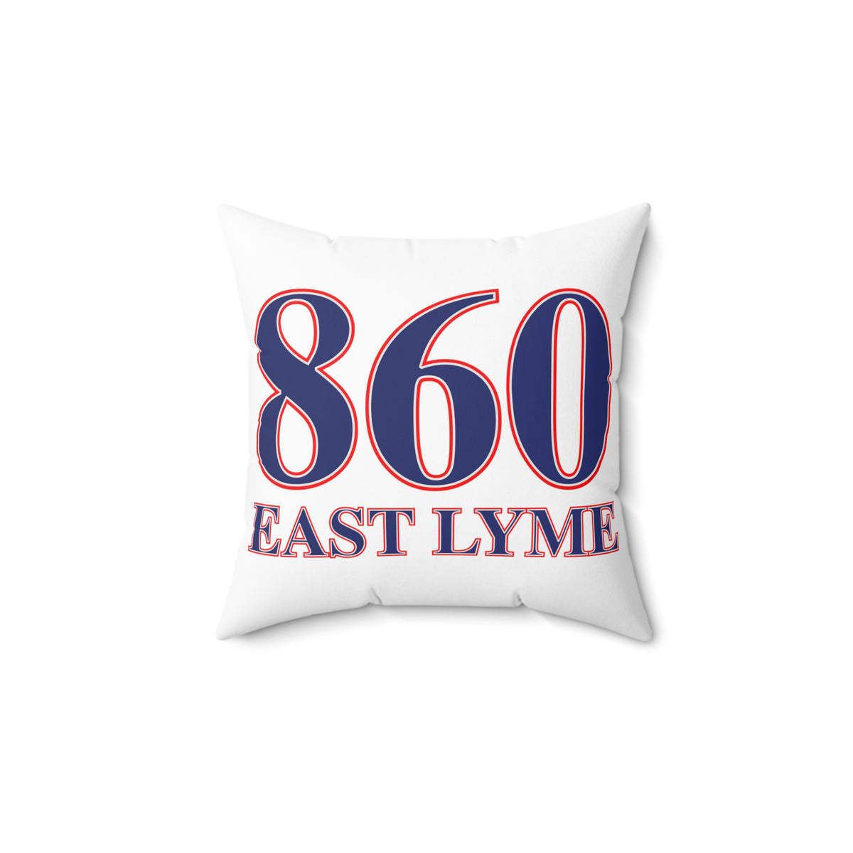 860 East Lyme Red, White & Blue Spun Polyester Square Pillow
