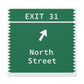 Vintage Merritt Parkway Exit 31 Sign Matte Canvas, Stretched, 1.25"