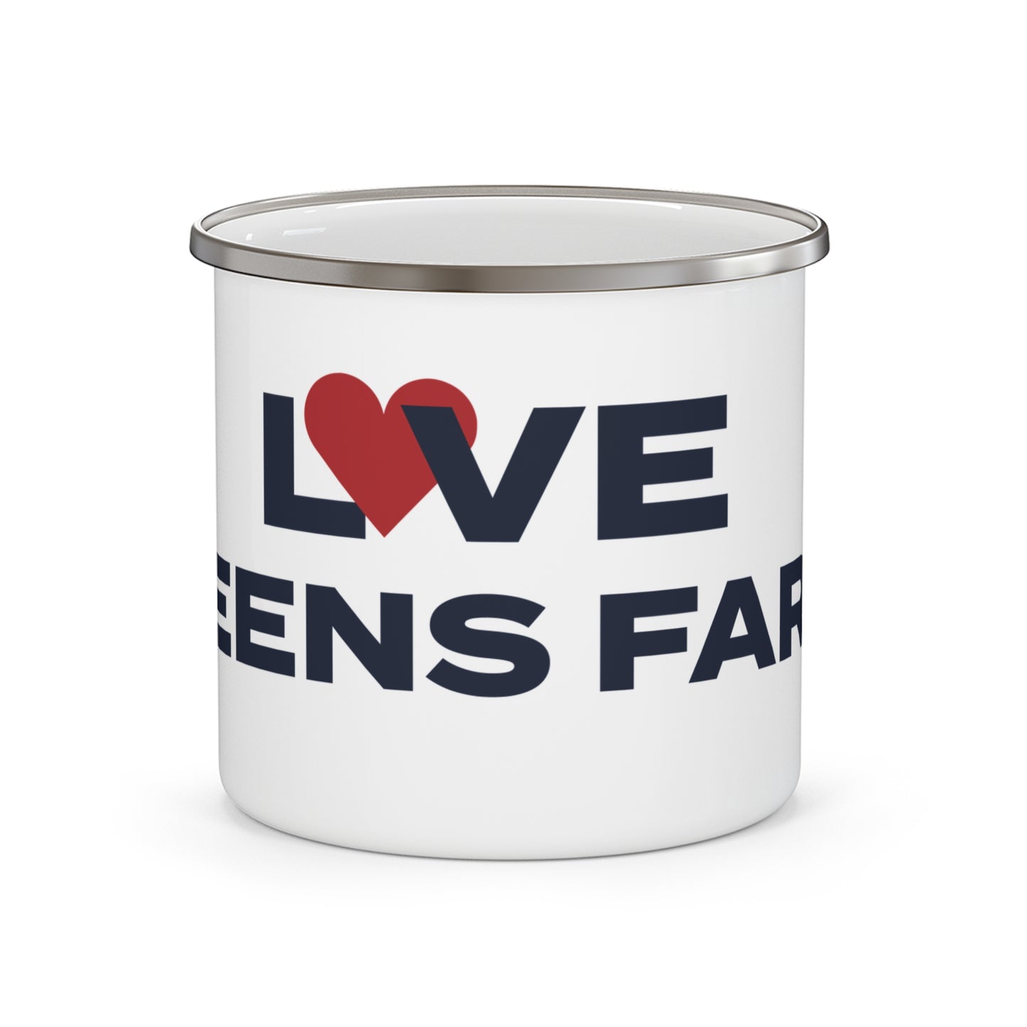 Love Greens Farms Enamel Camping Mug