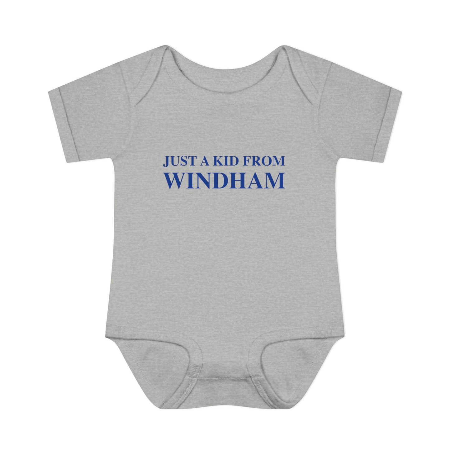 Just a kid from Windham Infant Baby Rib Bodysuit