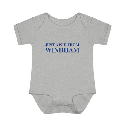 Just a kid from Windham Infant Baby Rib Bodysuit