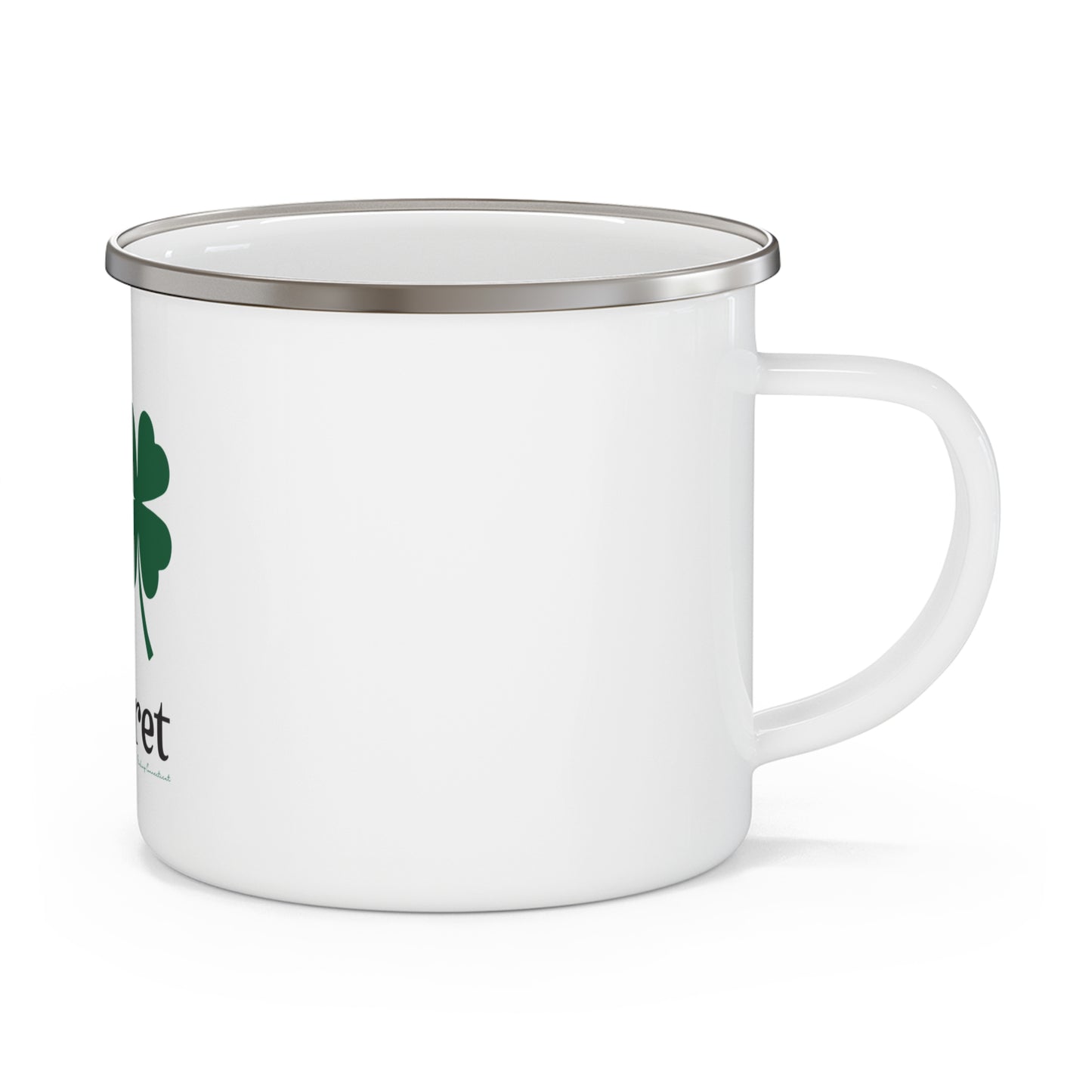 I Clover Pomfret Enamel Camping Mug