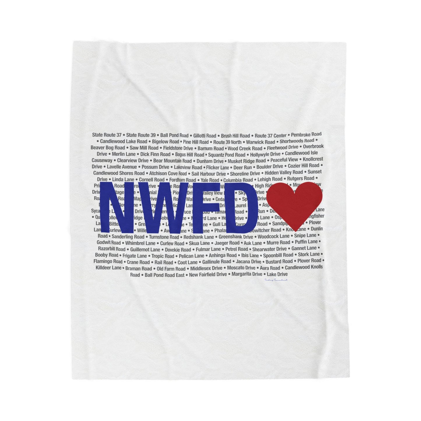 New Fairfield Love Velveteen Plush Blanket