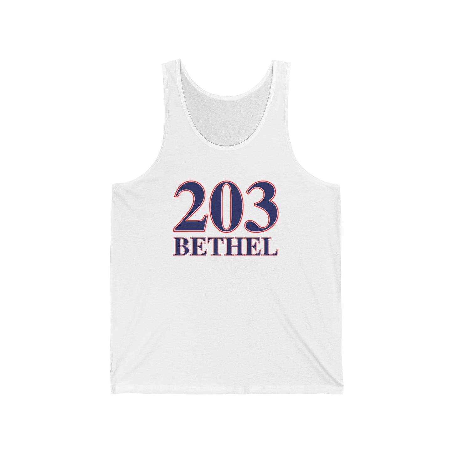 203 Bethel Red White & Blue Unisex Jersey Tank Top