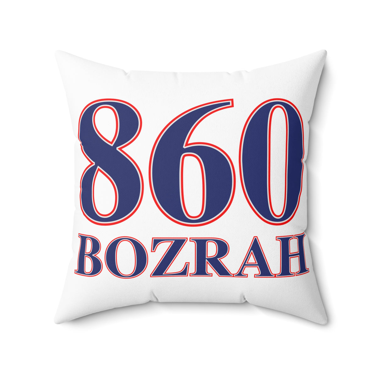 860 Bozrah Red, White & Blue Spun Polyester Square Pillow