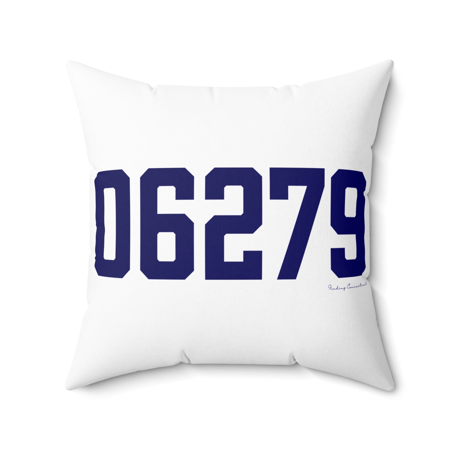 06279 Willington Connecticut Zip Code Spun Polyester Square Pillow