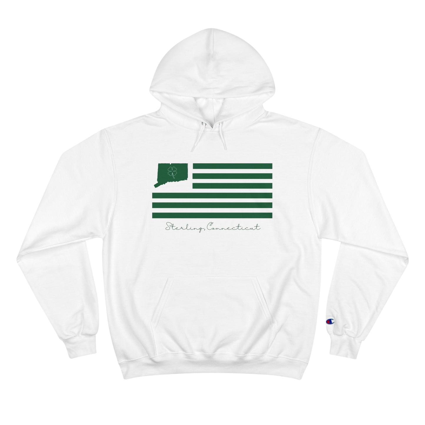 Sterling Connecticut St. Patrick’s Day Flag Champion Hoodie