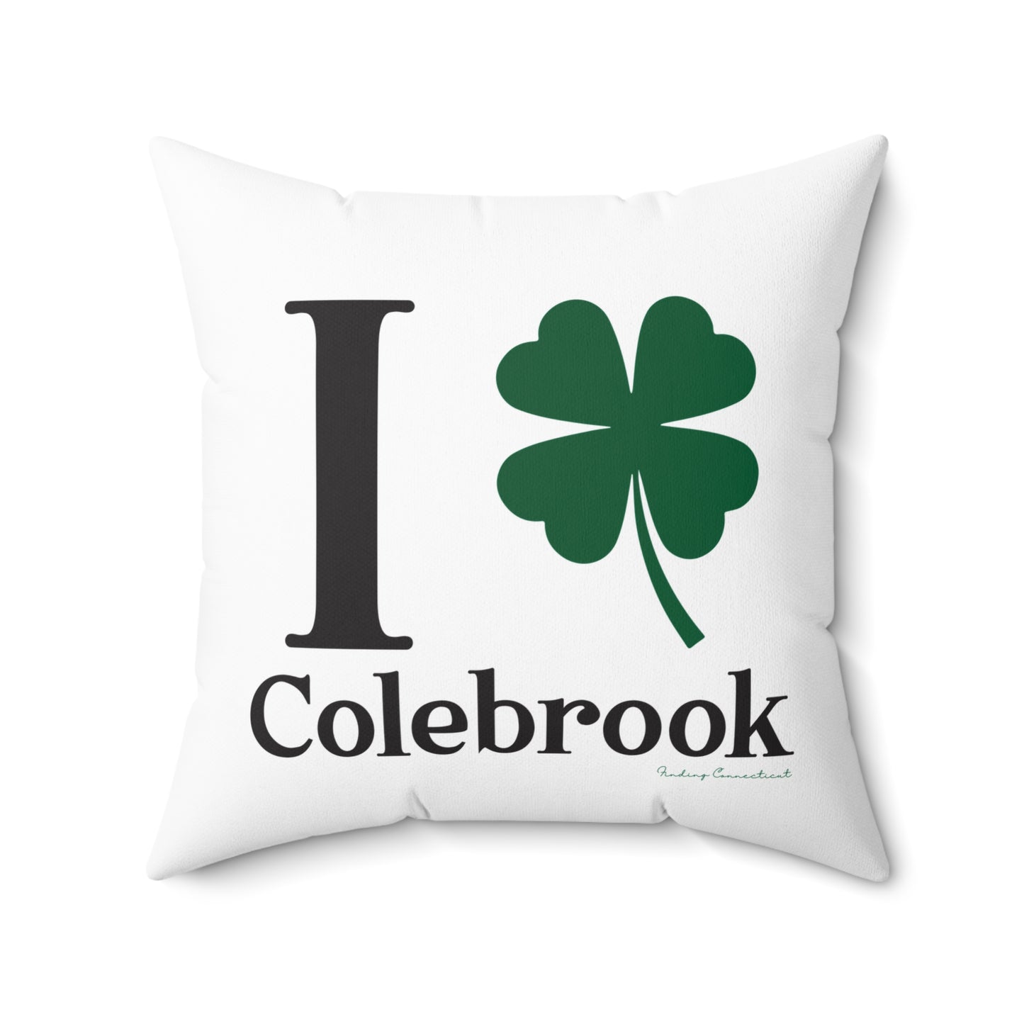 I Clover Colebrook Spun Polyester Square Pillow