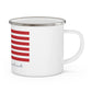 Stafford Connecticut Flag Enamel Camping Mug