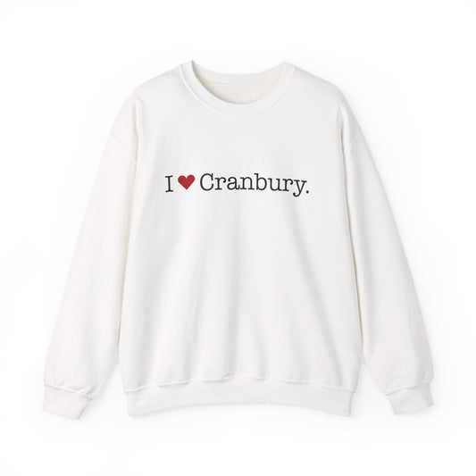 I Heart Cranbury. Unisex Heavy Blend™ Crewneck Sweatshirt