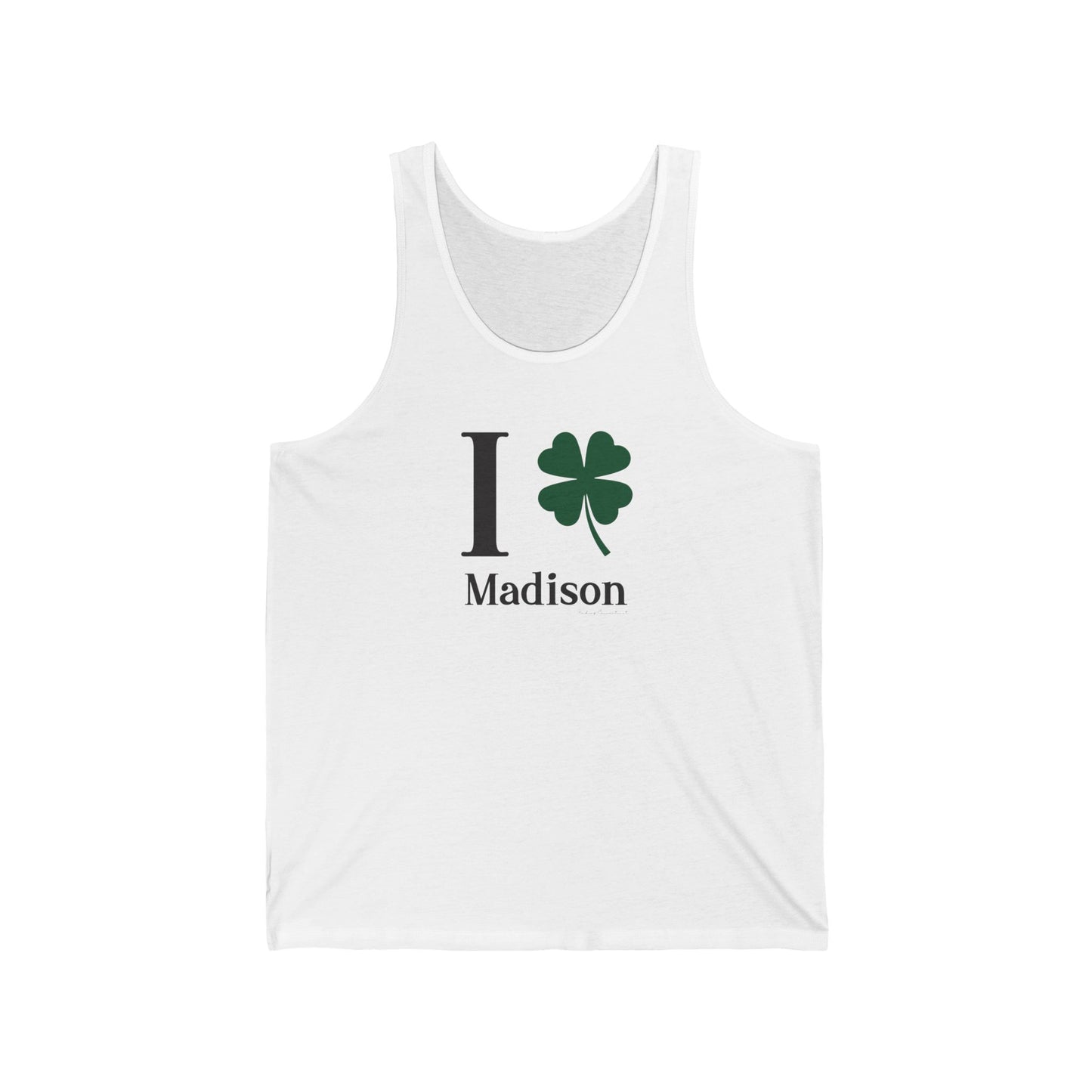 I Clover Madison Unisex Jersey Tank Top