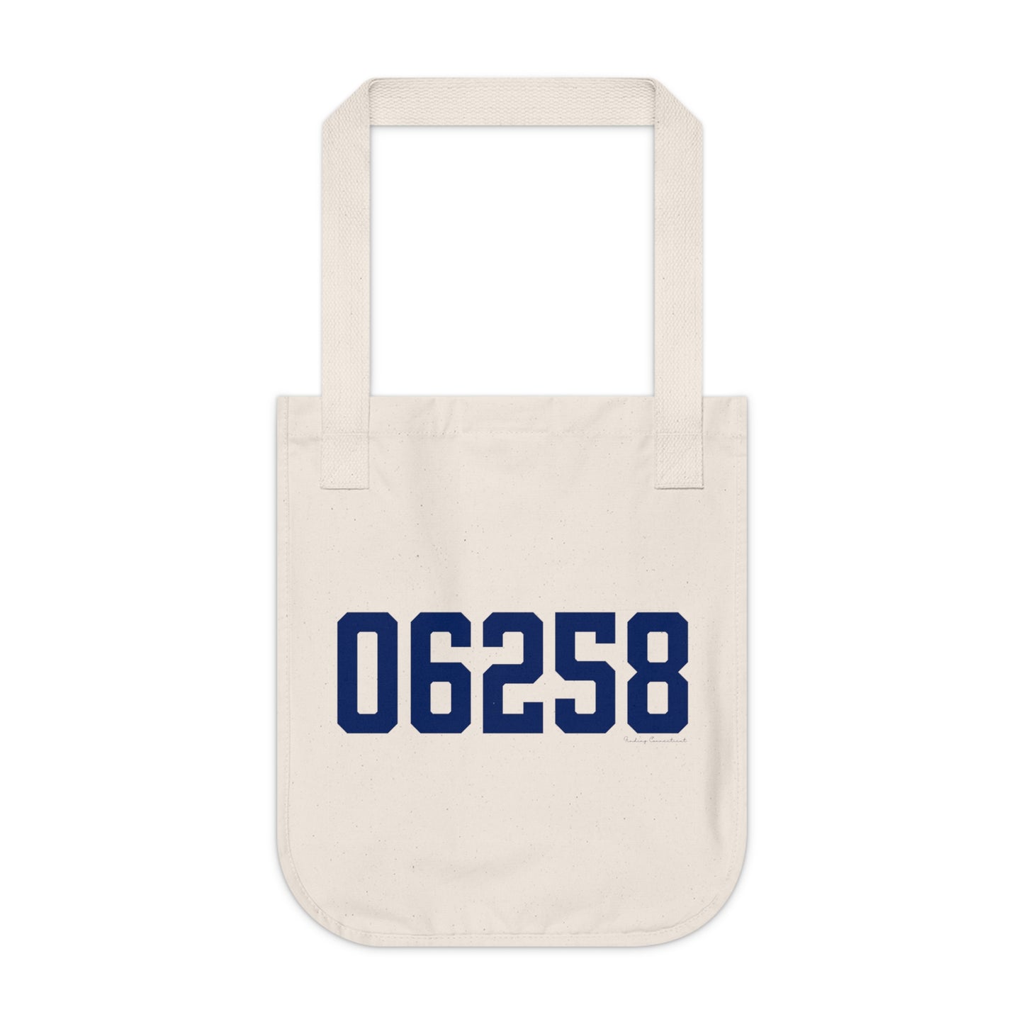 06258 Pomfret Connecticut Zip Code Organic Canvas Tote Bag