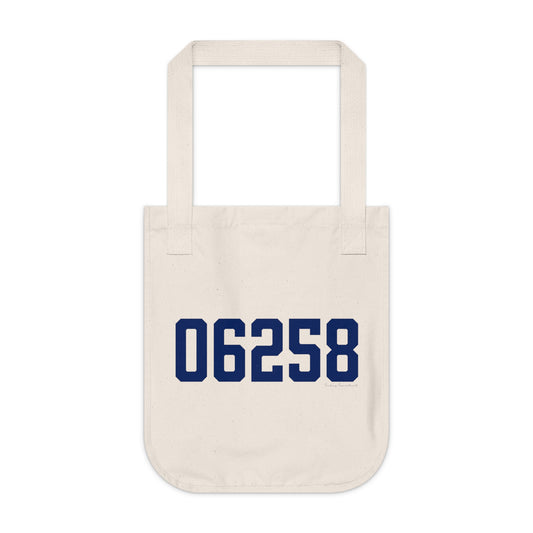 06258 Pomfret Connecticut Zip Code Organic Canvas Tote Bag