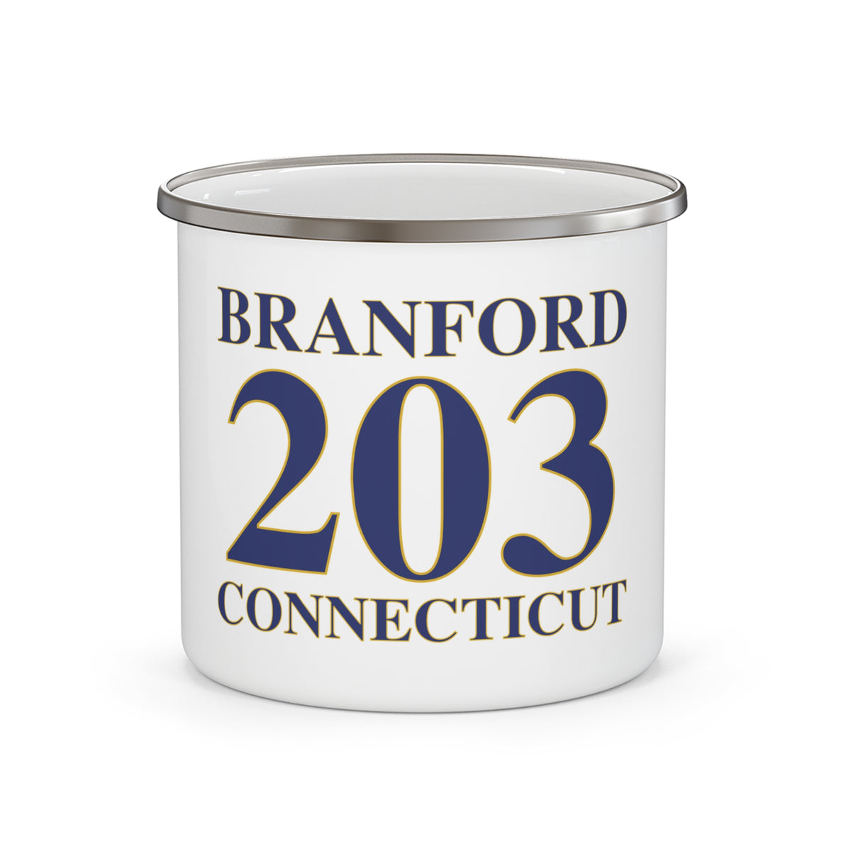 Branford 203 Connecticut Enamel Camping Mug
