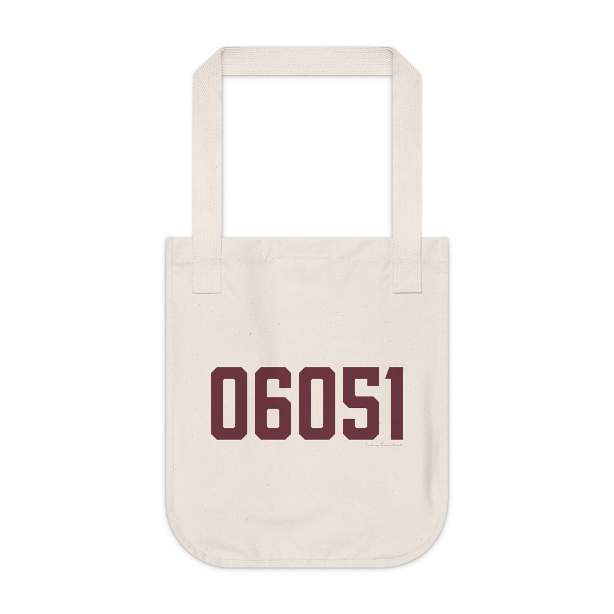 06051 New Britain Connecticut Zip Code Organic Canvas Tote Bag