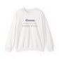 Goose Shows Are My Happy Place - Gray & Purple Unisex Heavy Blend™ Crewneck Sweatshirt