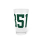 06851 Norwalk Connecticut Zip Code Pint Glass, 16oz