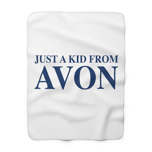 Just a kid from Avon Fleece Blanket