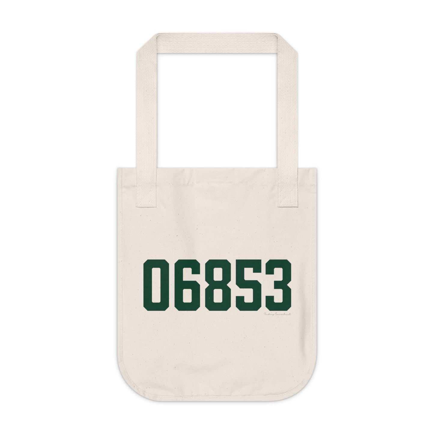 06853 Norwalk Connecticut Zip Code Organic Canvas Tote Bag