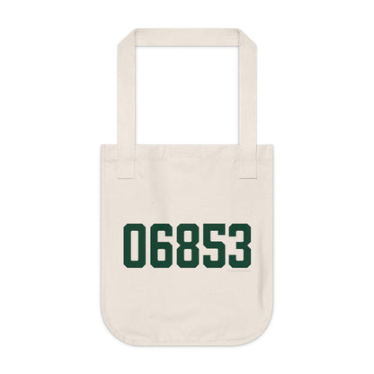 06853 Norwalk Connecticut Zip Code Organic Canvas Tote Bag