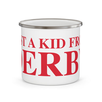 Just a kid from Derby Enamel Camping Mug