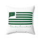 Columbia Connecticut St. Patrick's Day Spun Polyester Square Pillow