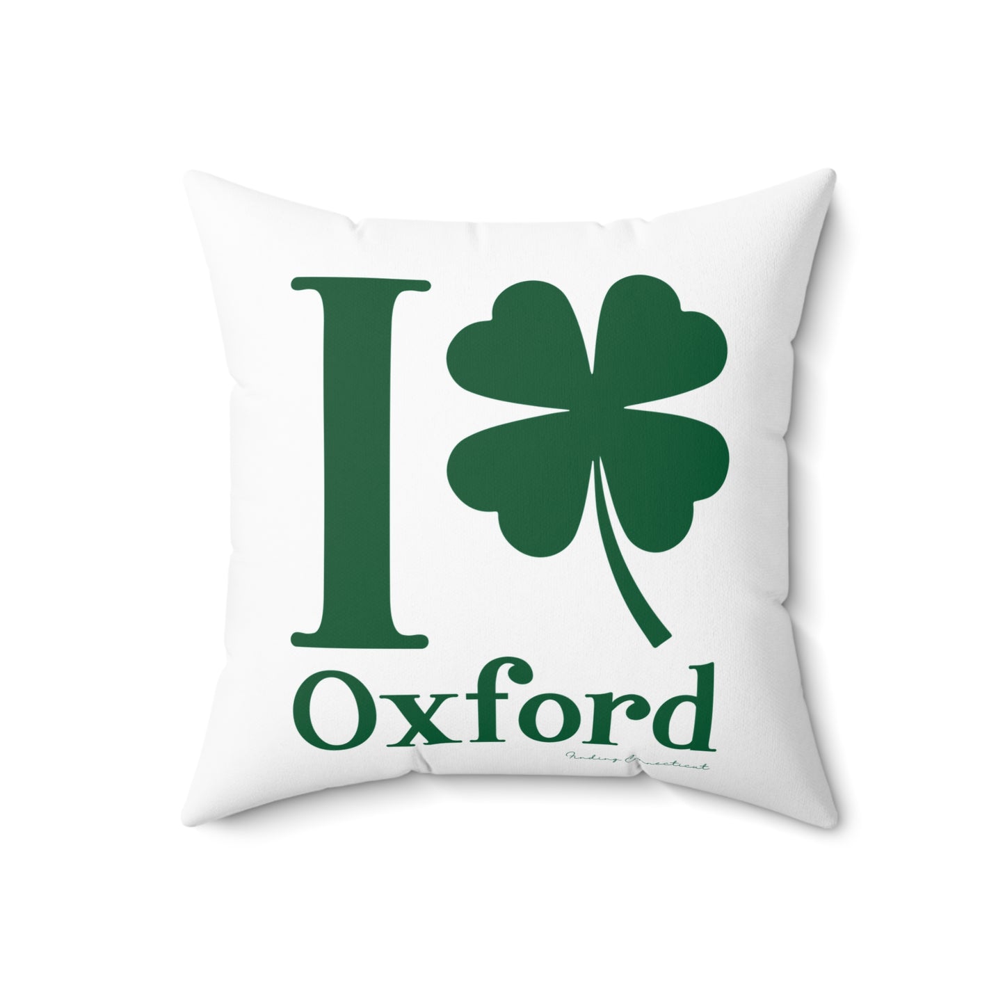 I Clover Oxford Spun Polyester Square Pillow