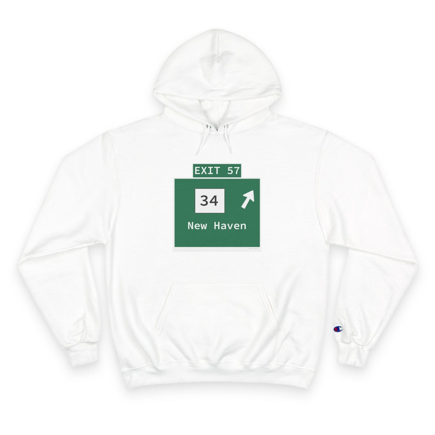 Vintage WCP Exit 57 Sign Champion Hoodie