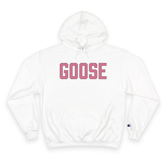 Goose ZIp Code Pink & Black Champion Hoodie