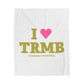 I Heart TRMB Velveteen Plush Blanket