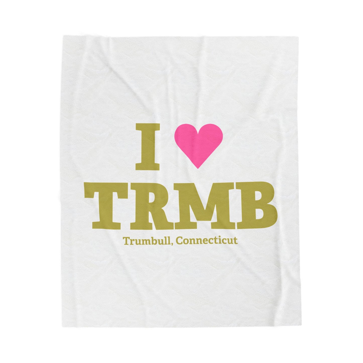 I Heart TRMB Velveteen Plush Blanket