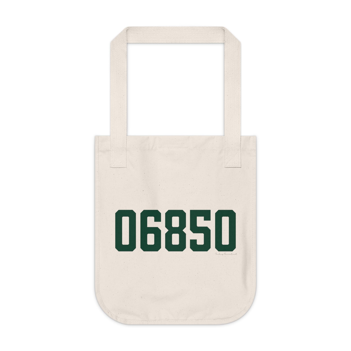 06850 Norwalk Connecticut Zip Code Organic Canvas Tote Bag