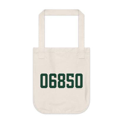 06850 Norwalk Connecticut Zip Code Organic Canvas Tote Bag