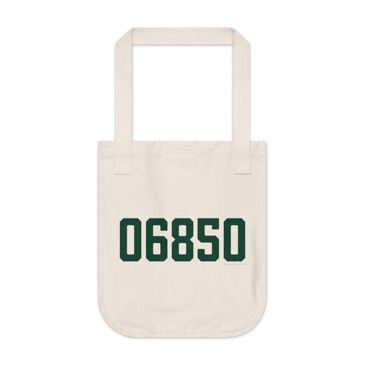 06850 Norwalk Connecticut Zip Code Organic Canvas Tote Bag