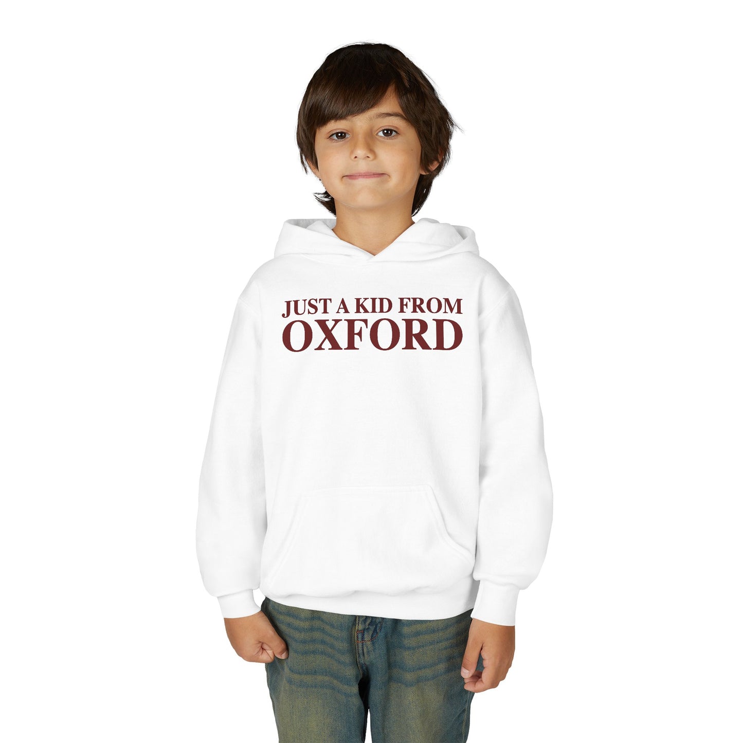 Just a kid from Oxford Youth Heavy Blend Hooded Sweatshirt