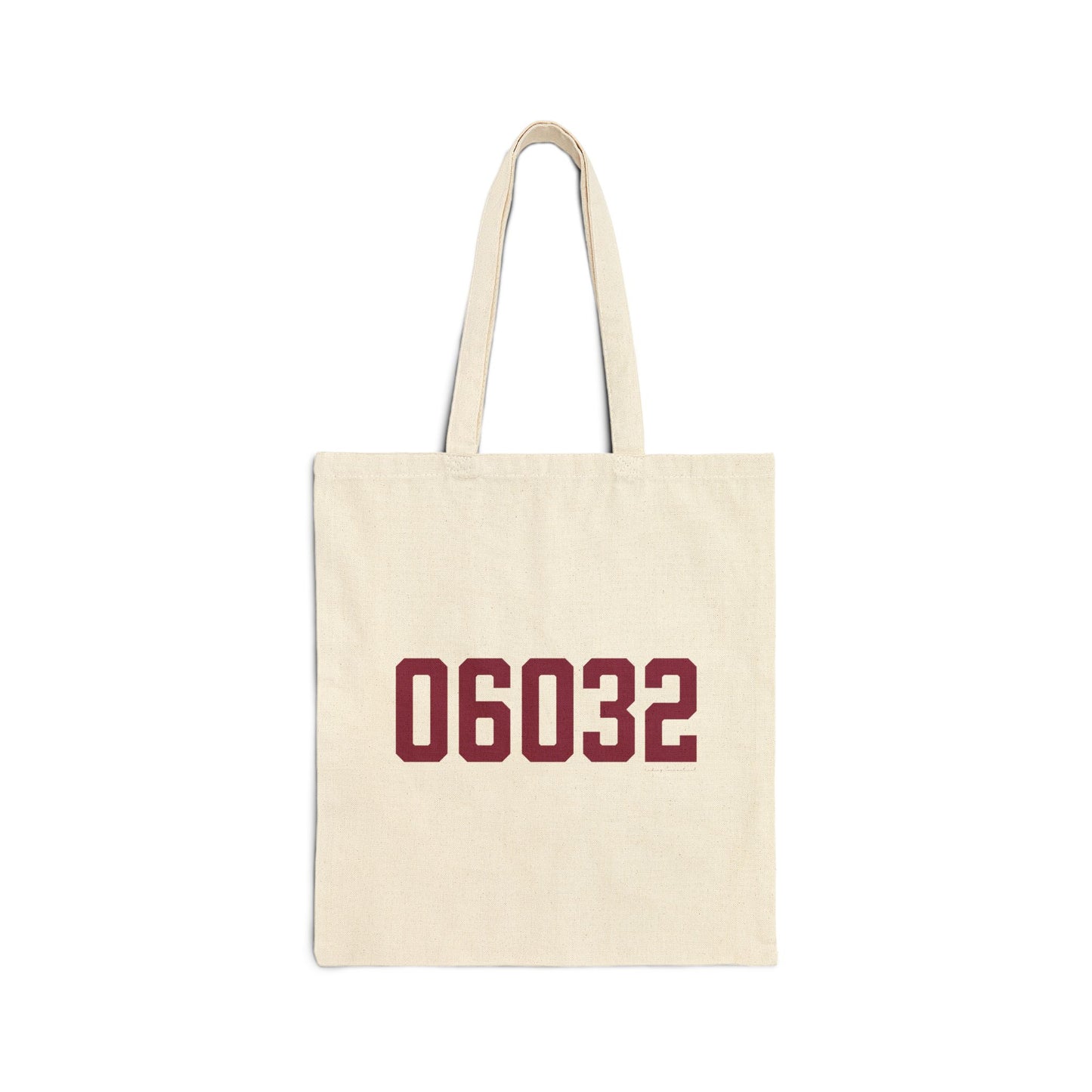 06032 Farmington Connecticut Zip Code Cotton Canvas Tote Bag