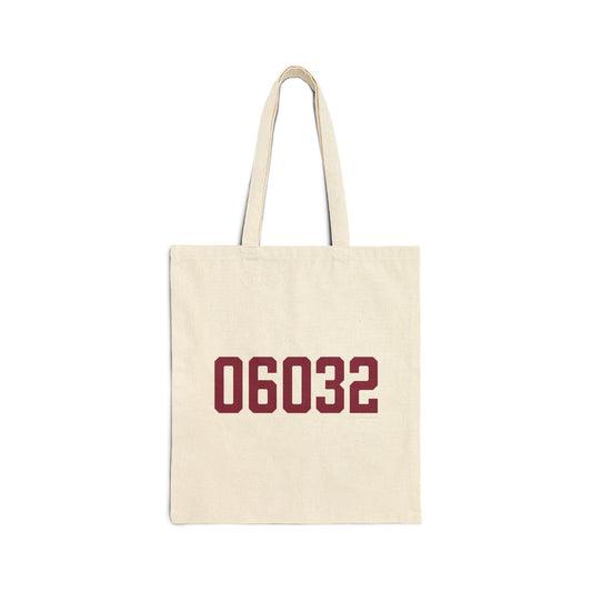 06032 Farmington Connecticut Zip Code Cotton Canvas Tote Bag