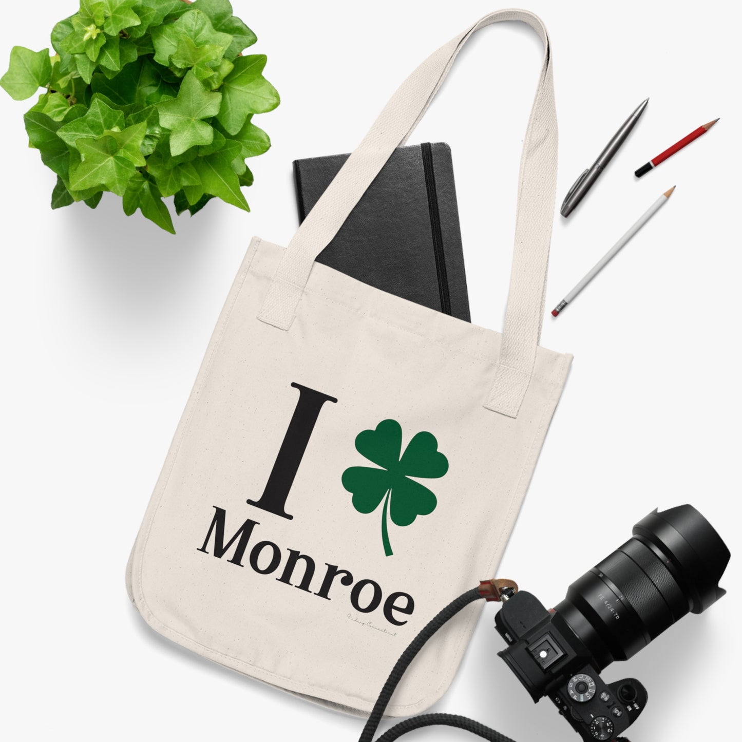 I Clover Monroe Organic Canvas Tote Bag