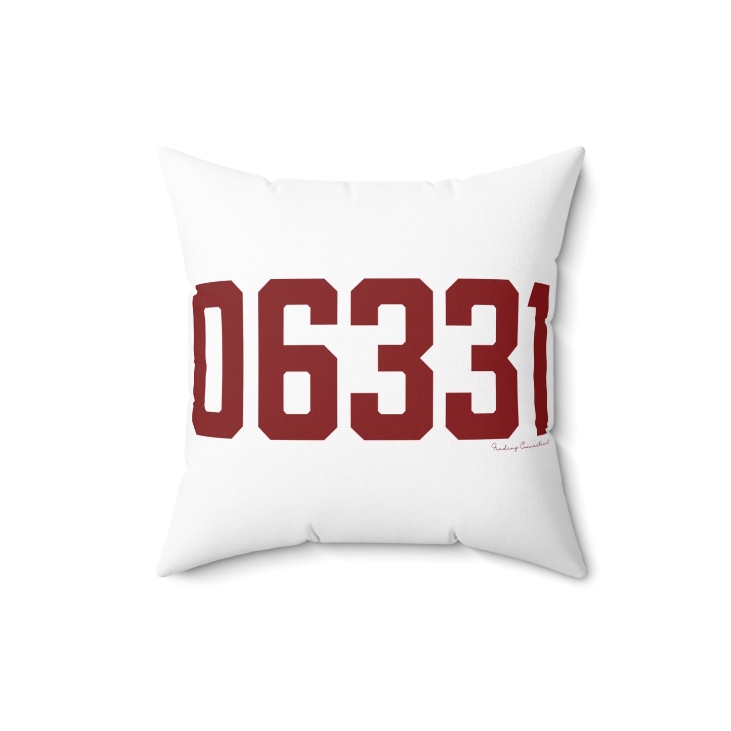 06331 Canterbury Connecticut Zip Code Spun Polyester Square Pillow