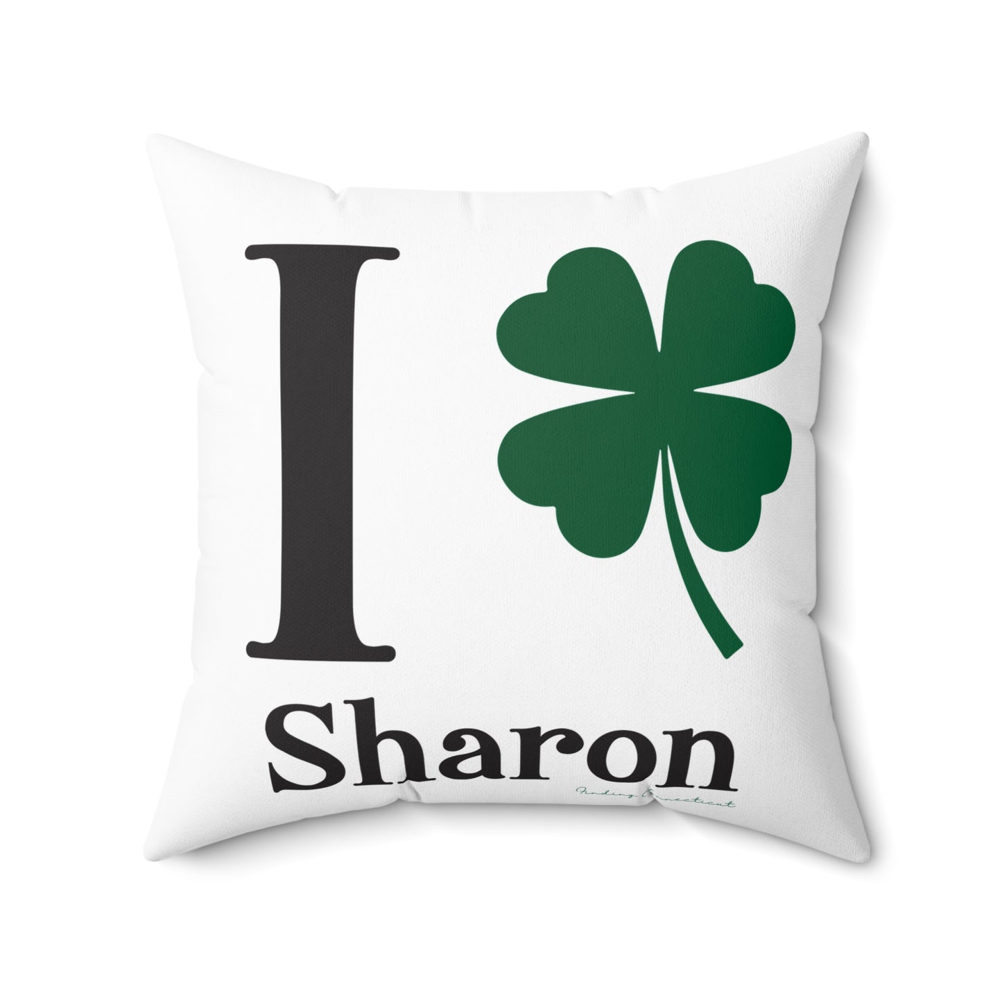 I Clover Sharon Spun Polyester Square Pillow