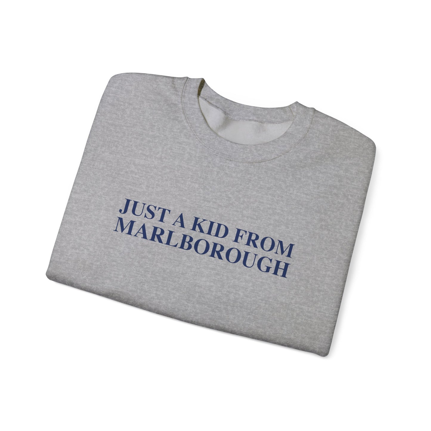 Just a kid from Marlborough Unisex Heavy Blend™ Crewneck Sweatshirt
