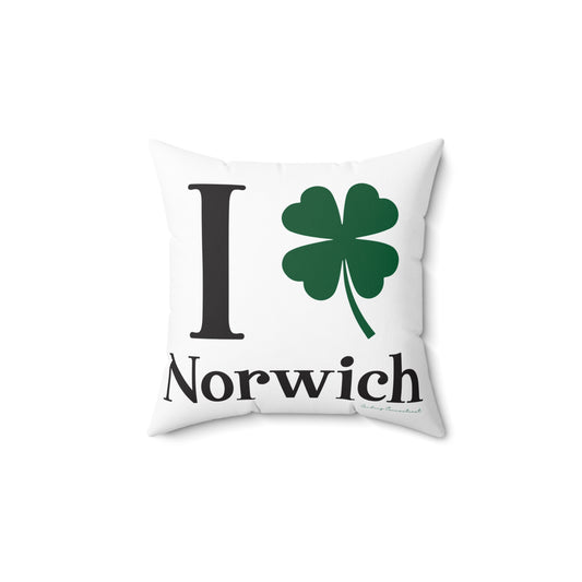 I Clover Norwich Spun Polyester Square Pillow