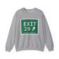 Vintage Exit 29 Merritt Parkway Sign Unisex Heavy Blend™ Crewneck Sweatshirt