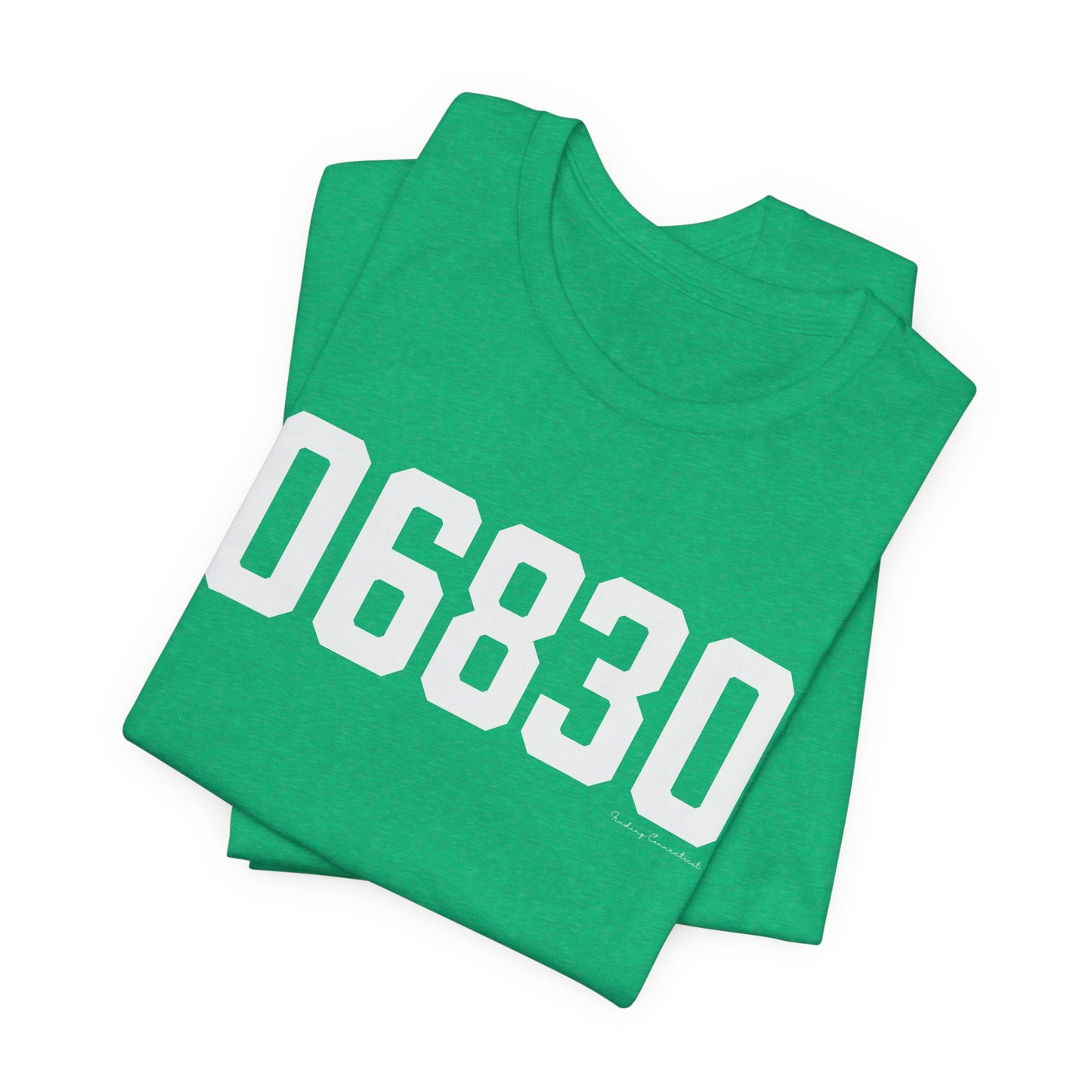 06830 - Greenwich CT Zip Code Unisex Jersey Short Sleeve T-Shirt