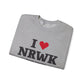 I Heart NRWK Unisex Heavy Blend™ Crewneck Sweatshirt