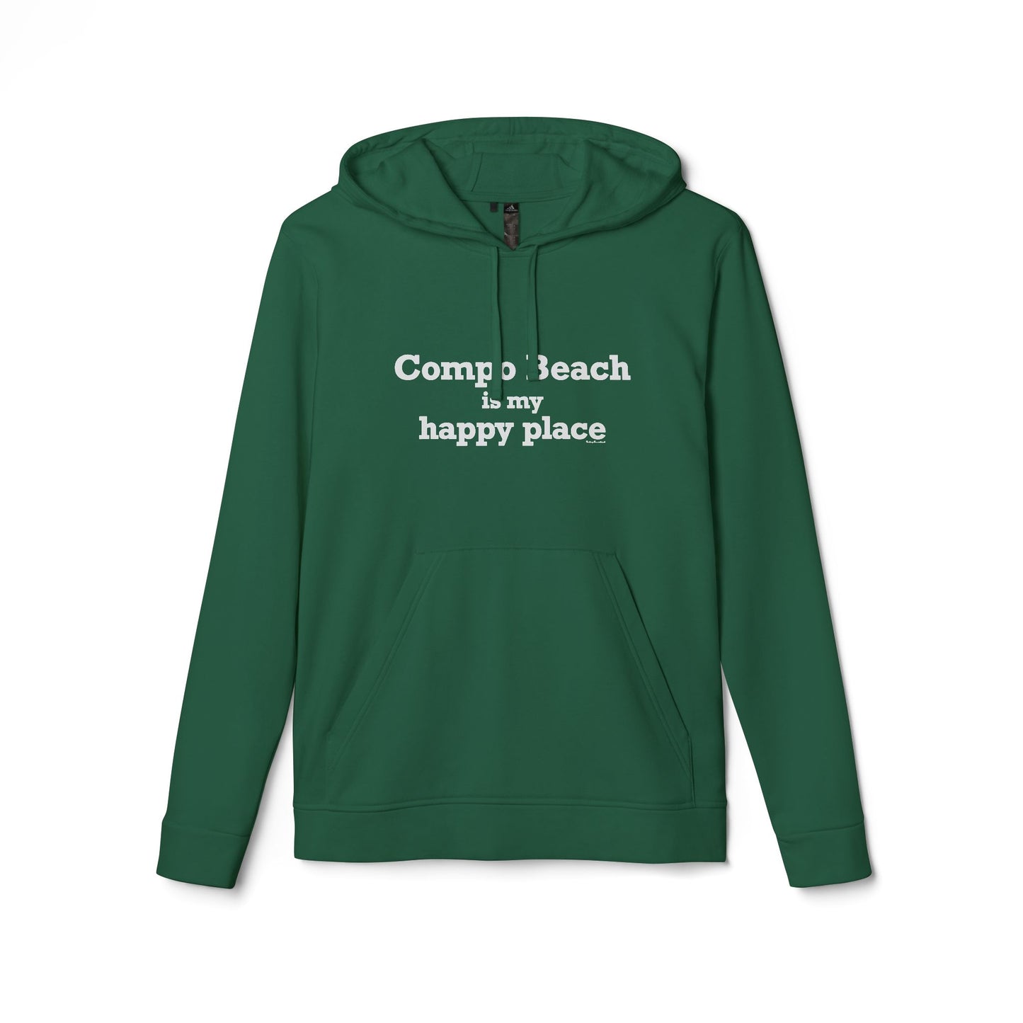 Compo Beach Is My Happy Place adidas Unisex Fleece Hoodie Sweatshirt