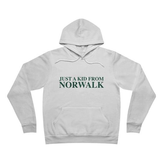 Just a kid from Norwalk Unisex Sponge Fleece Pullover Hoodie