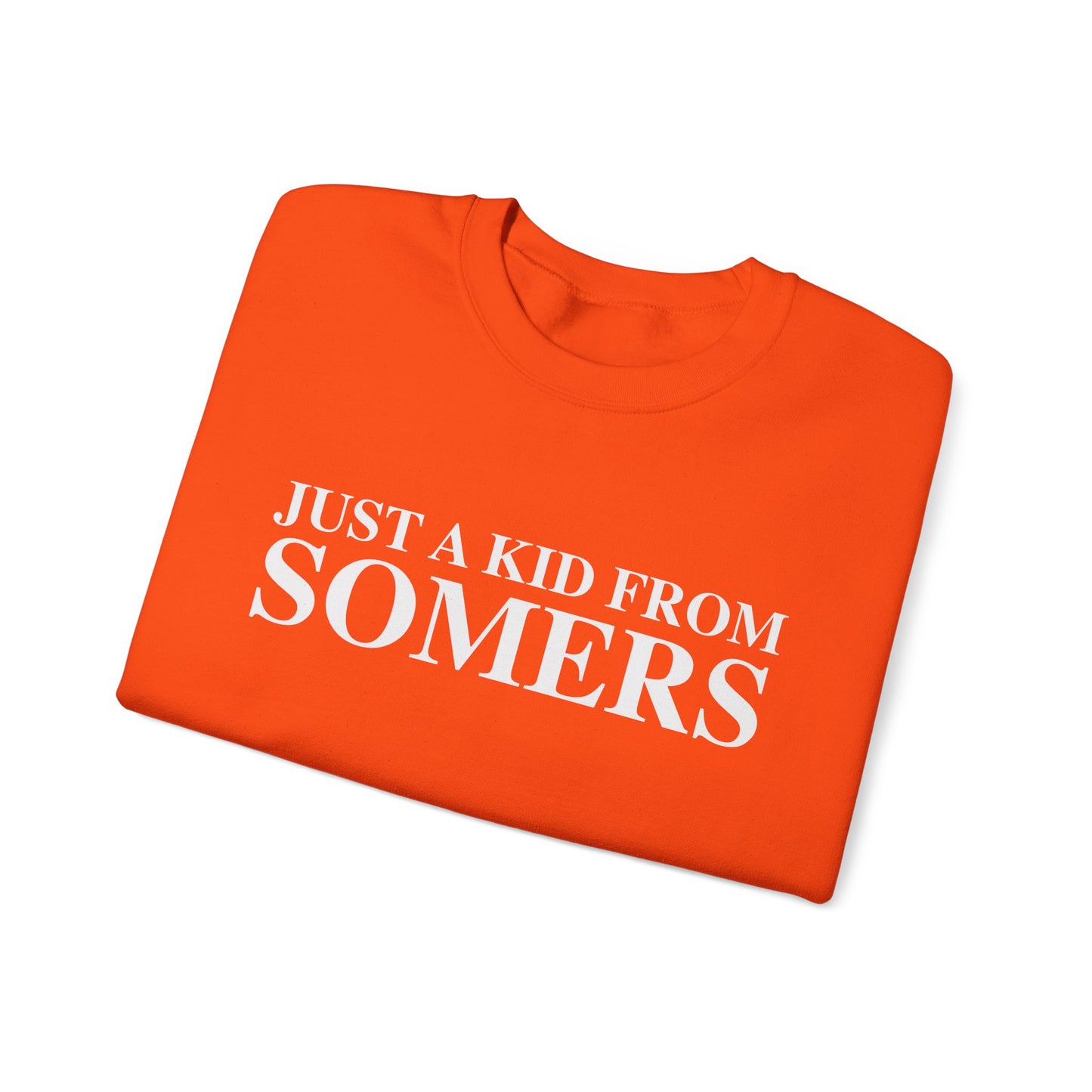 Just a kid from Somers Unisex Heavy Blend™ Crewneck Sweatshirt